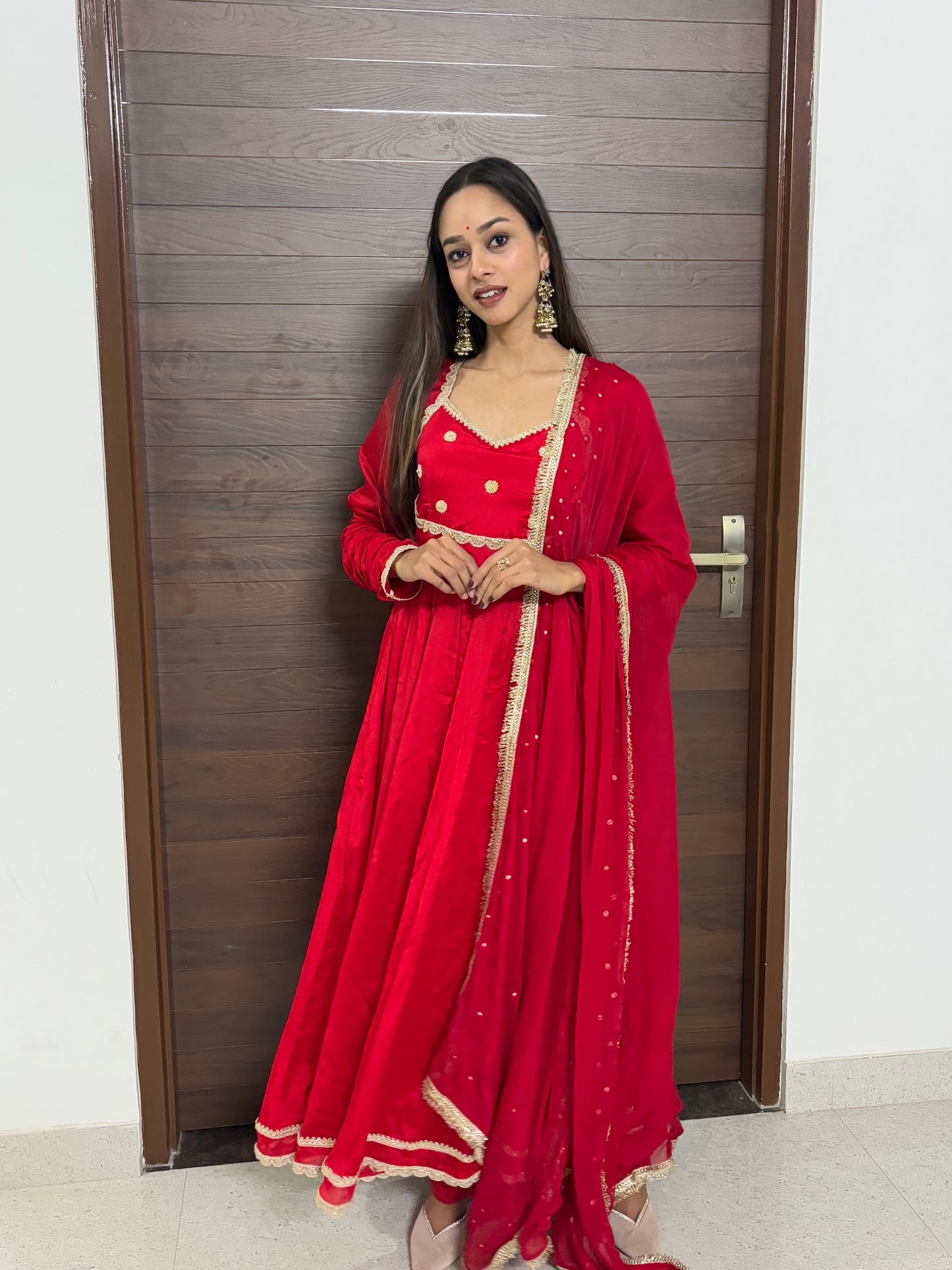 Aadhya chinon anarkali set