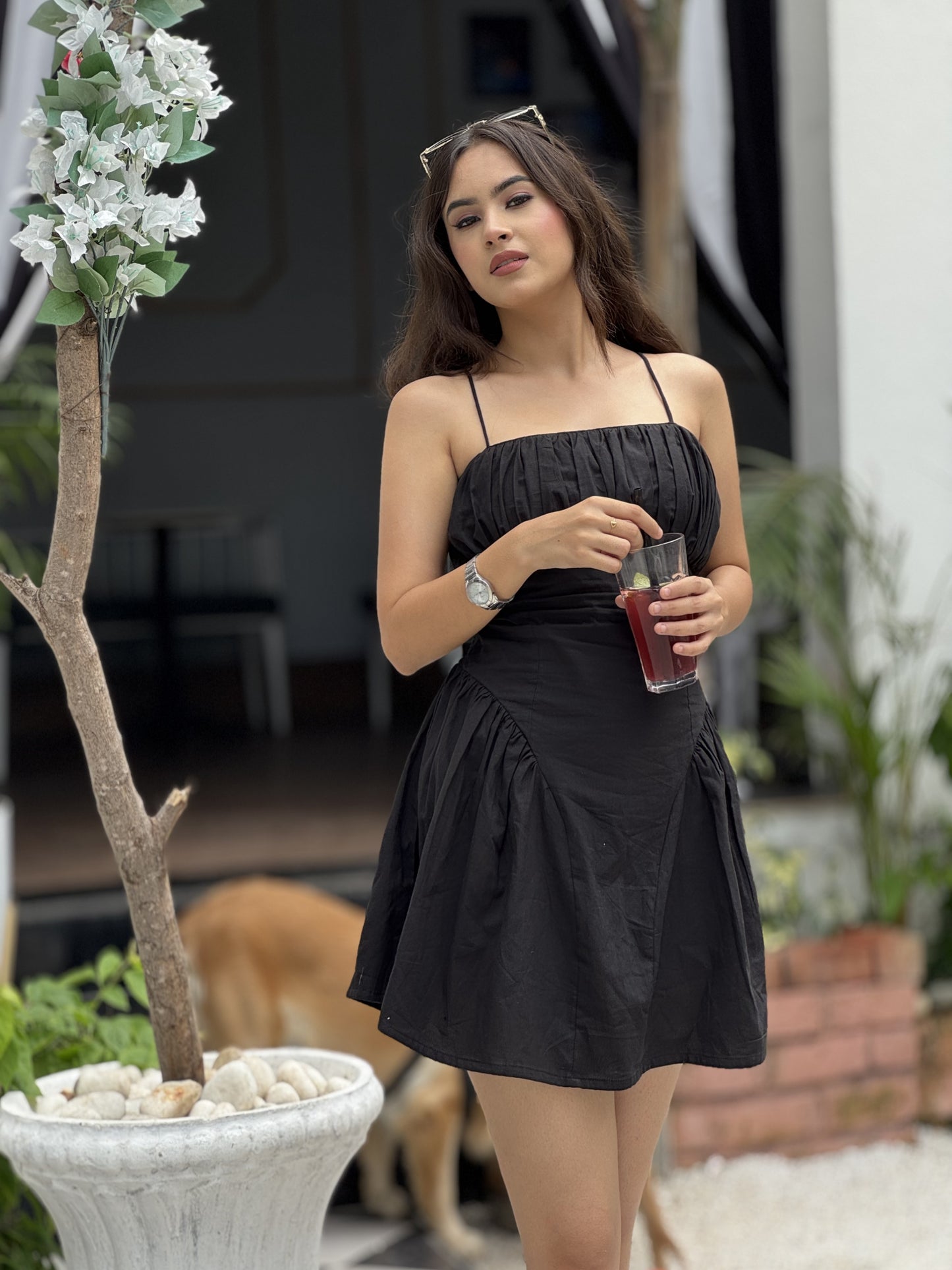 Black Rose Corset Dress