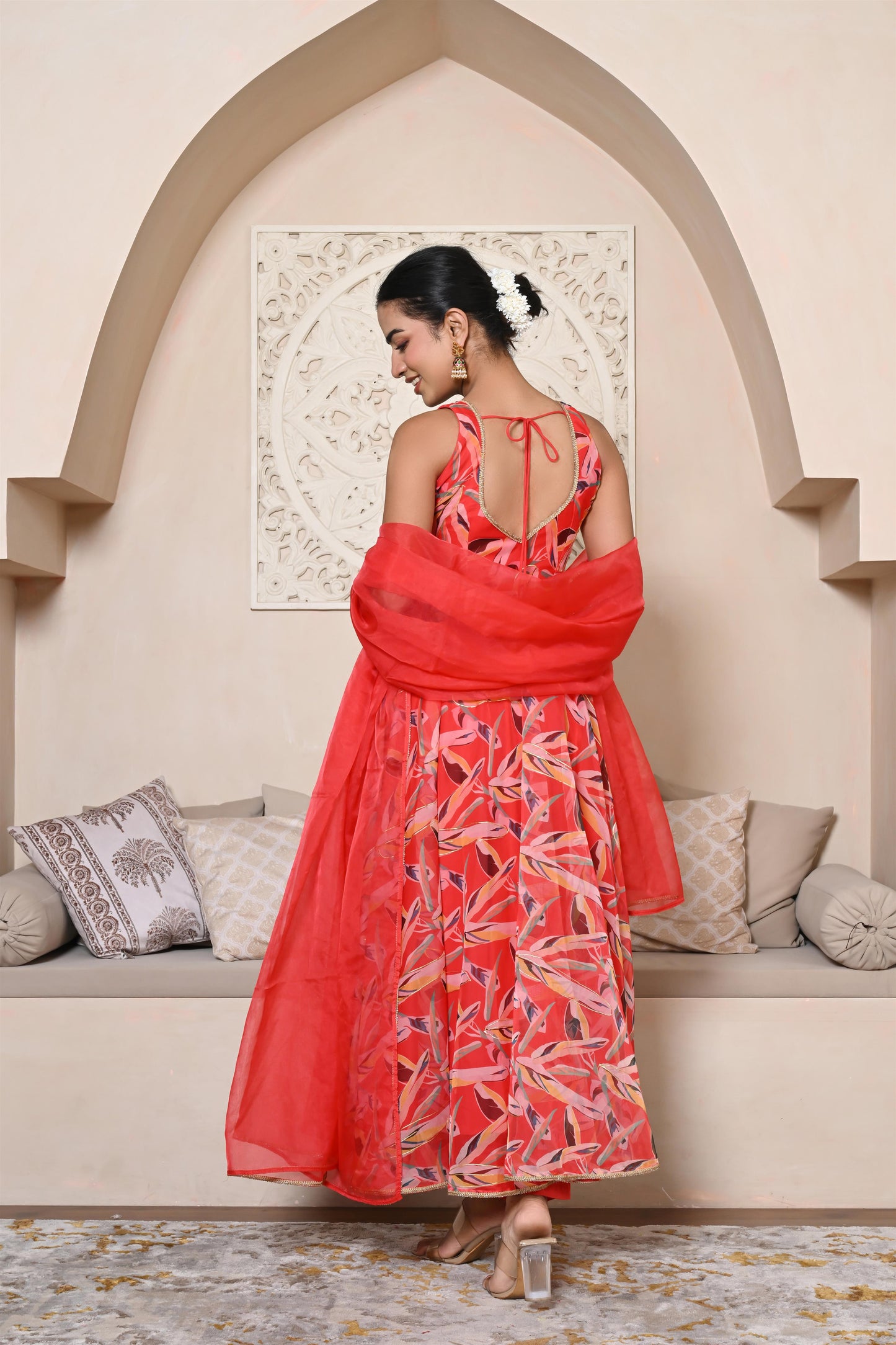 Rutvi organza suit set