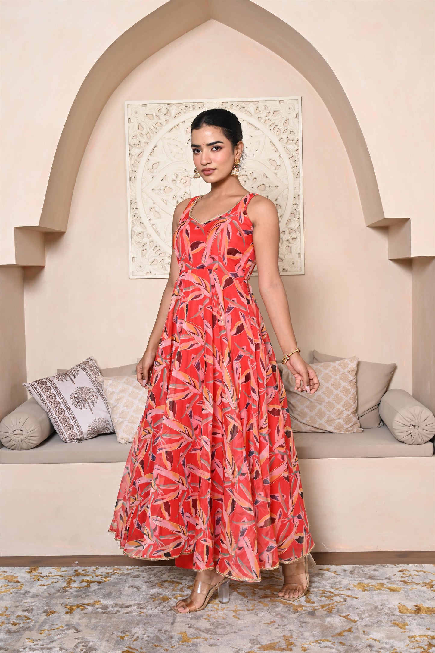 Rutvi organza suit set