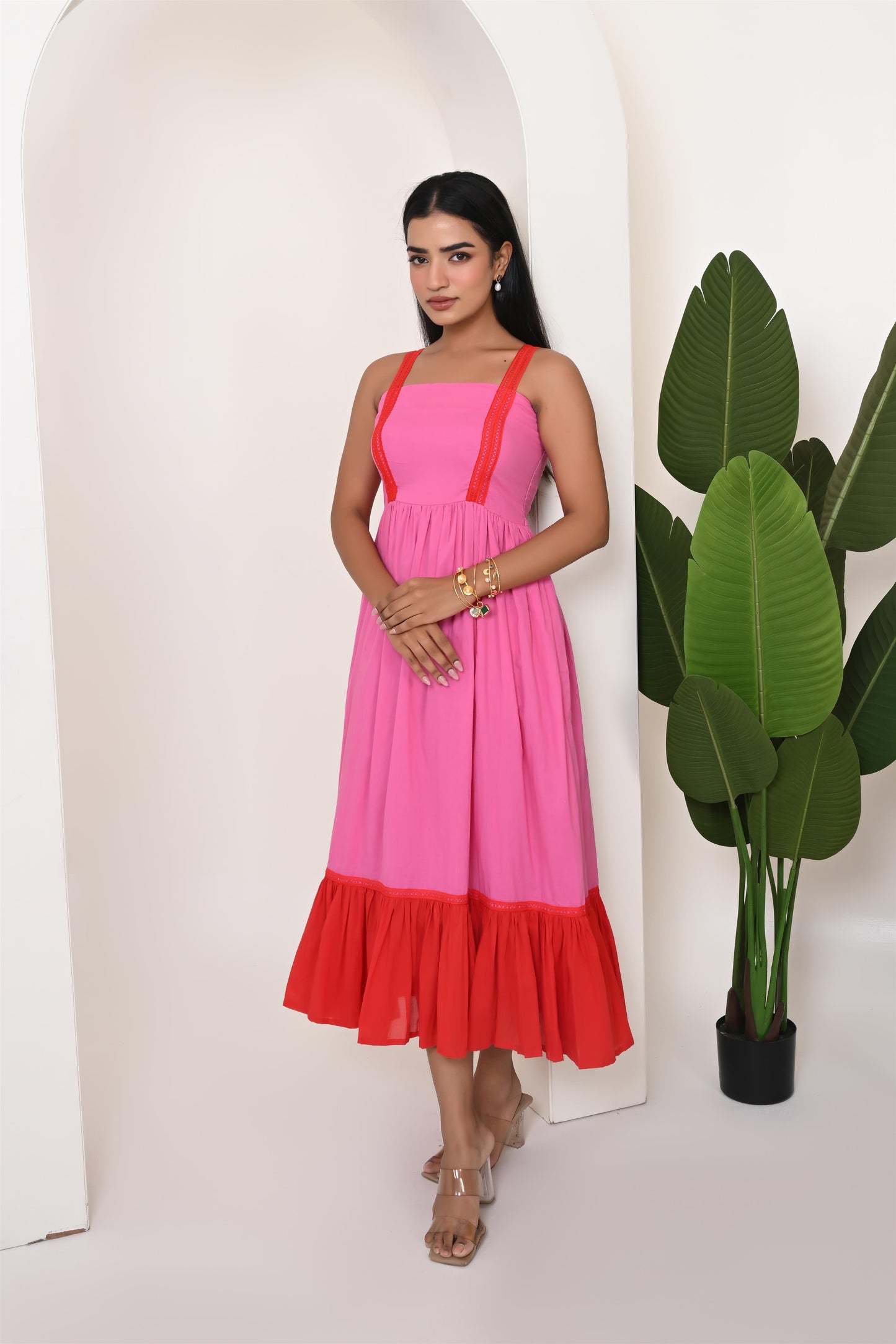 Candy floss cotton dress