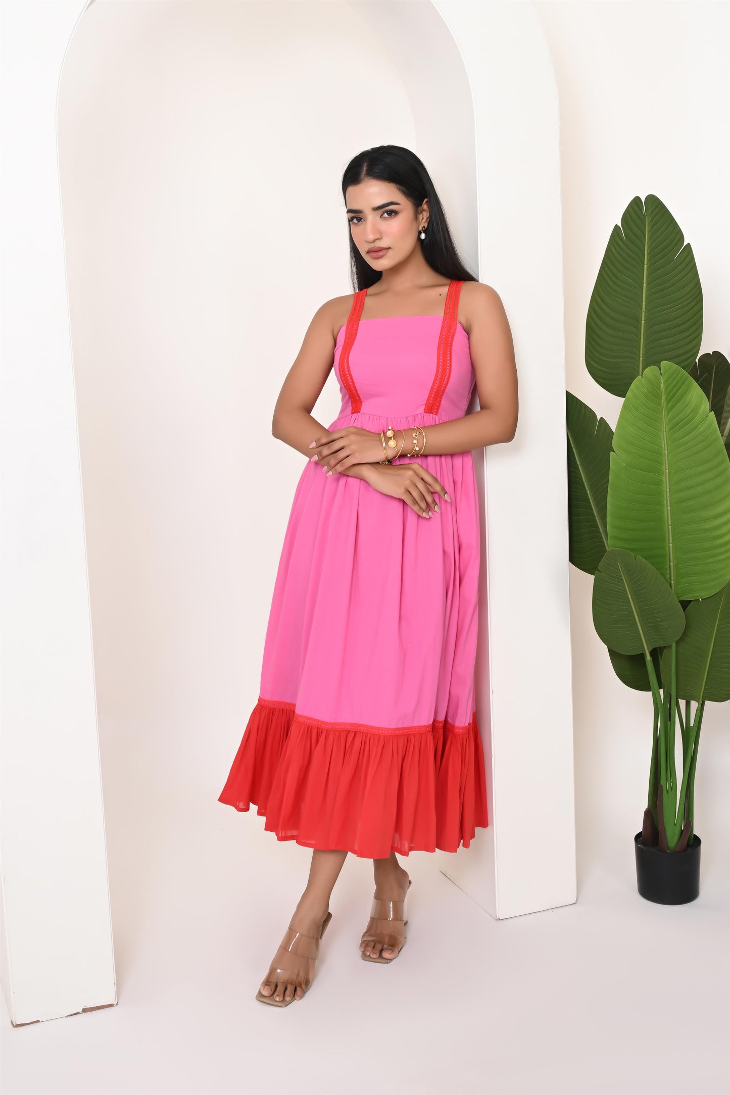 Candy floss cotton dress