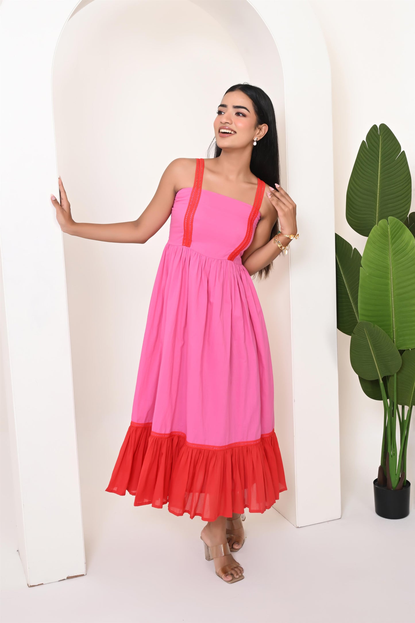 Candy floss cotton dress
