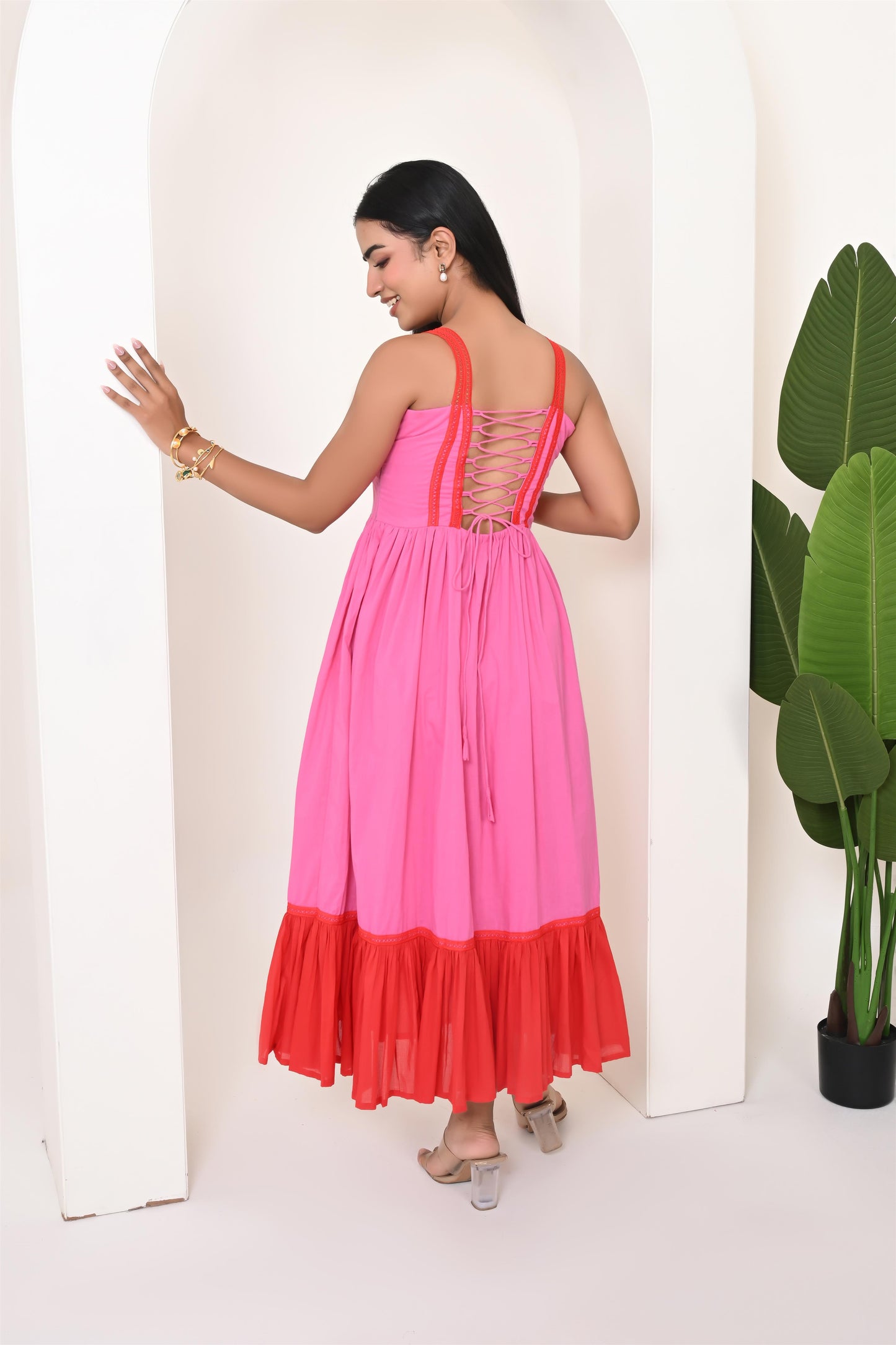 Candy floss cotton dress