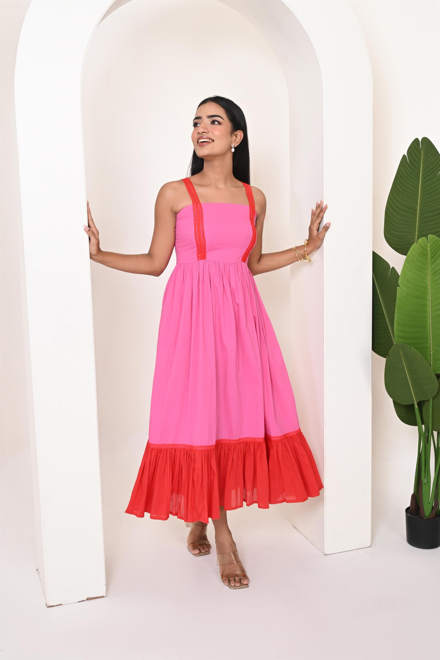 Candy floss cotton dress