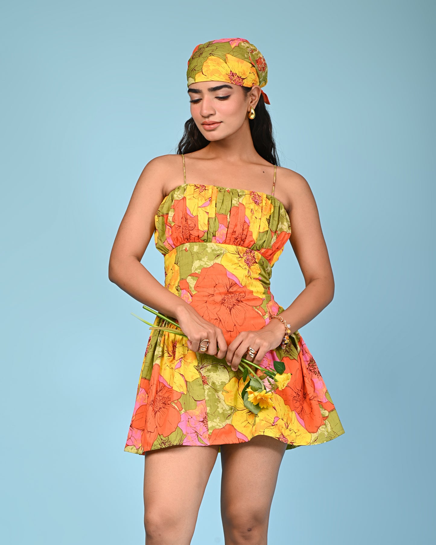 Daffodil Cotton Corset Dress