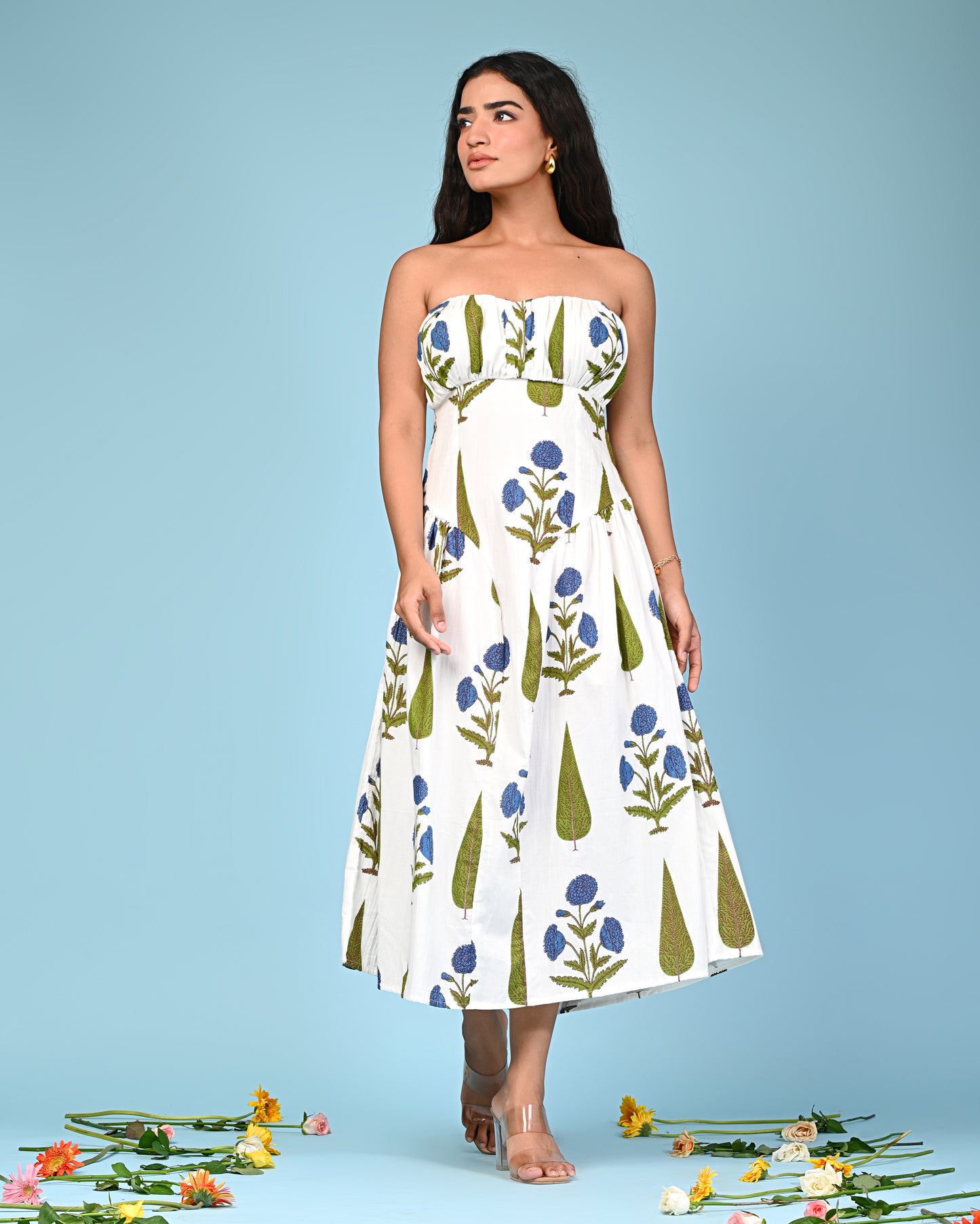 Daisy Cotton Corset Dress