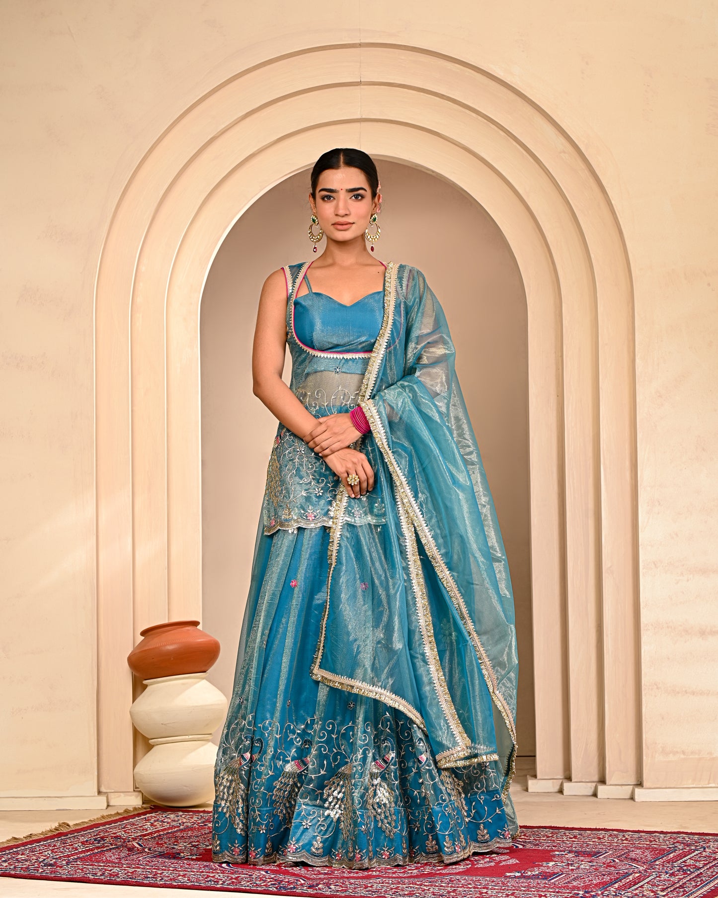 Brinda Embroidered Lehanga Set