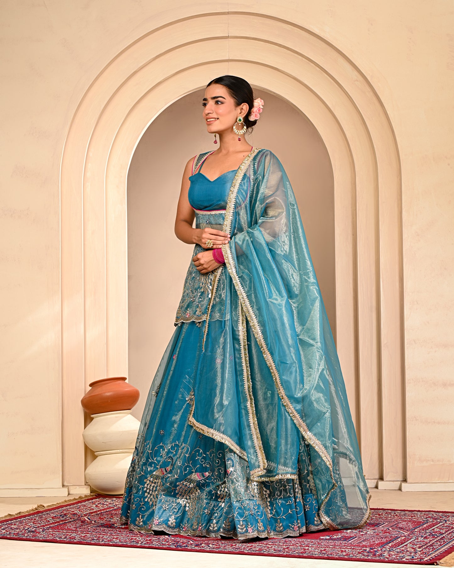 Brinda Embroidered Lehanga Set