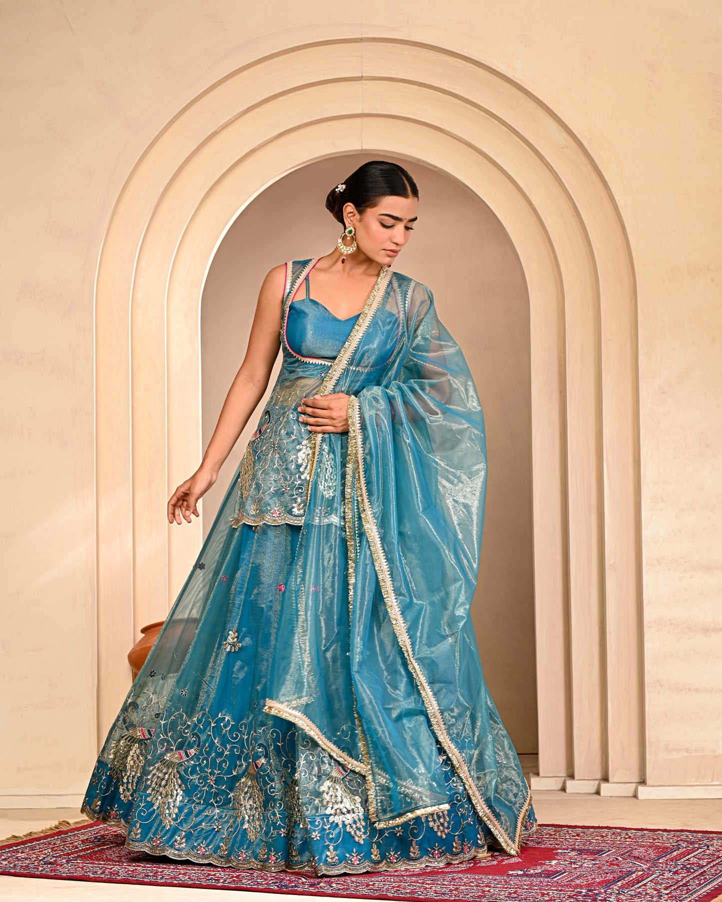 Brinda Embroidered Lehanga Set