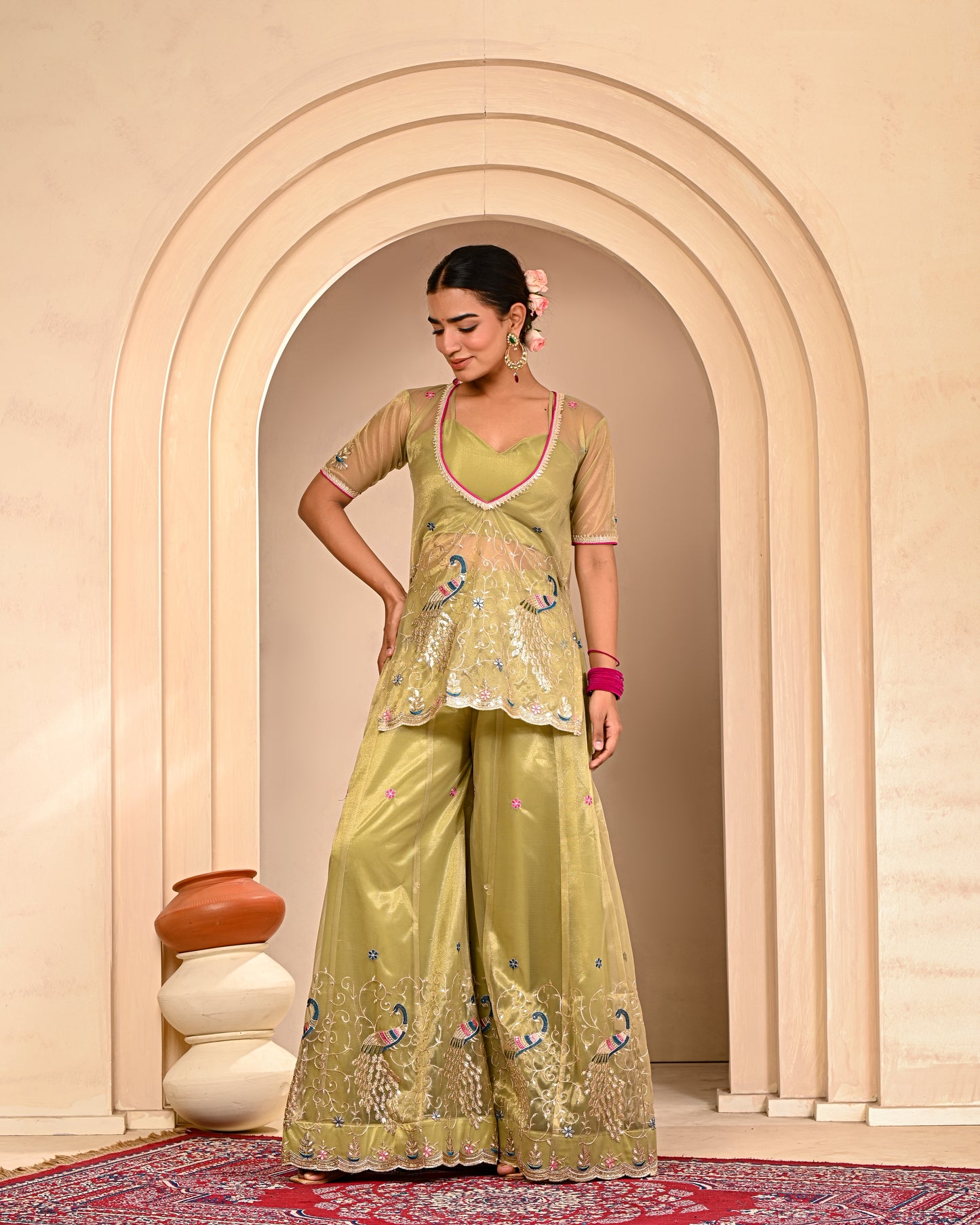 Farzana Embroidered Garara Set