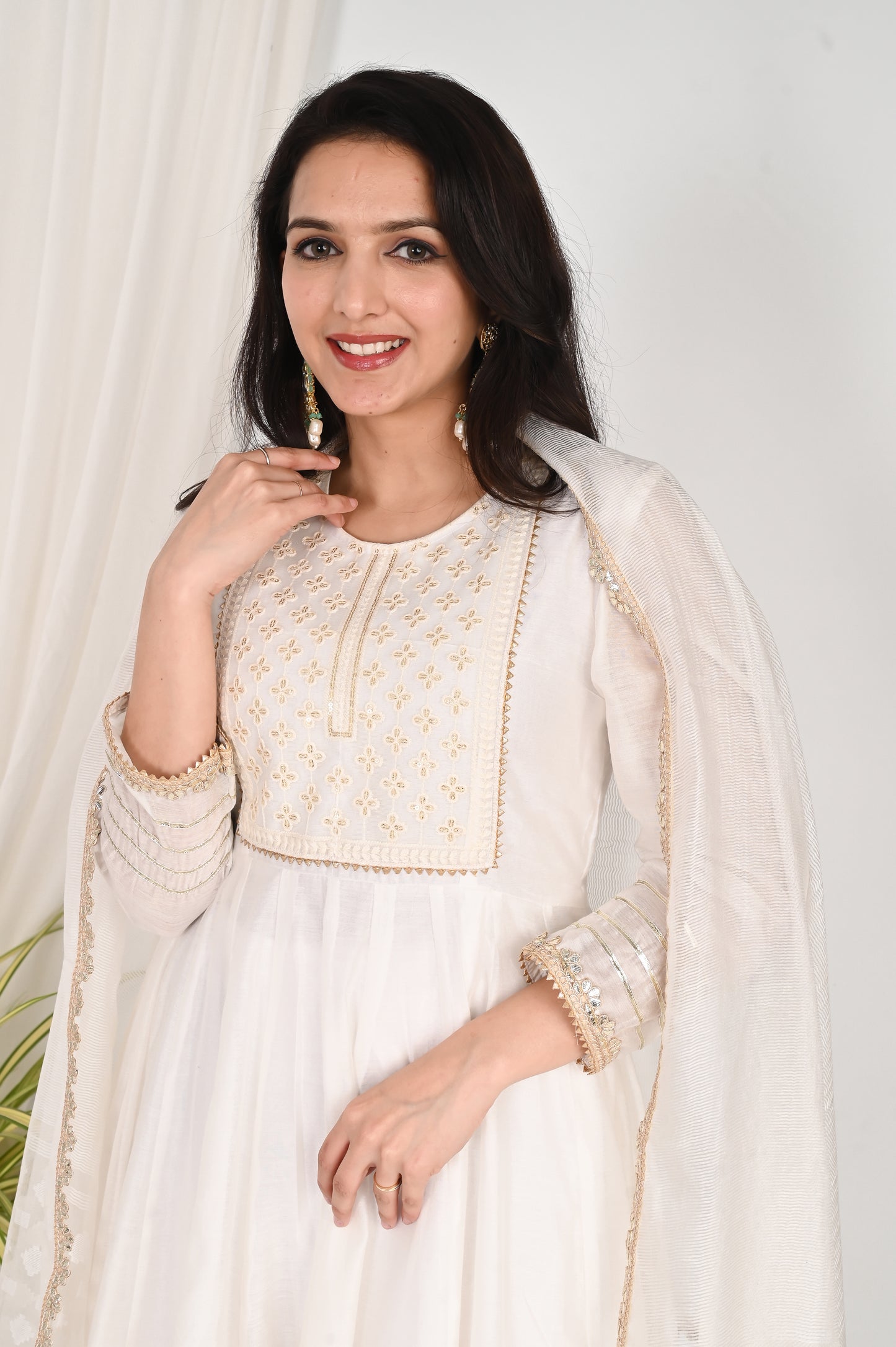 Divija chanderi anarkali nset