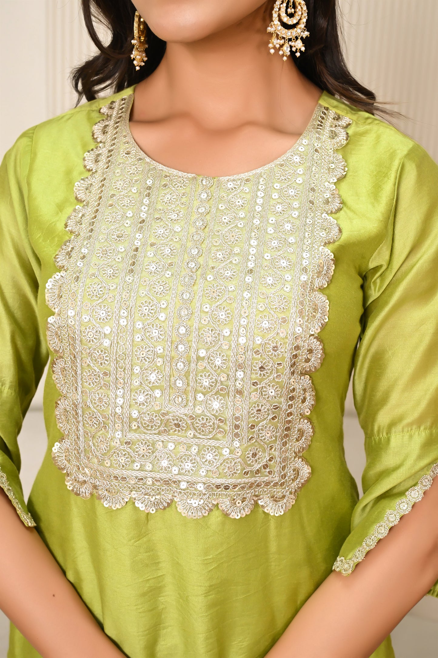 Marvika chanderi suit set