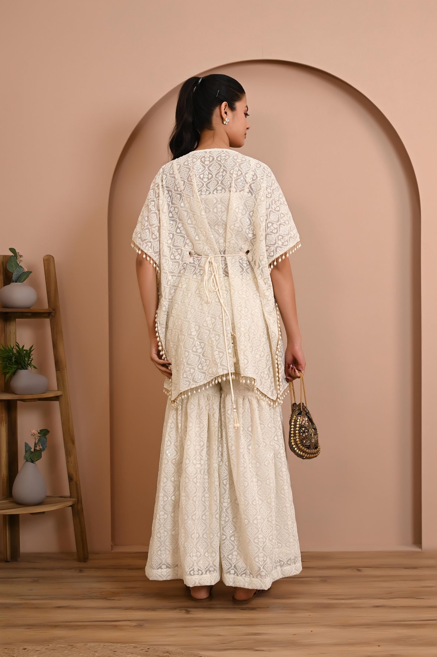 Nitya embroidered kaftan set