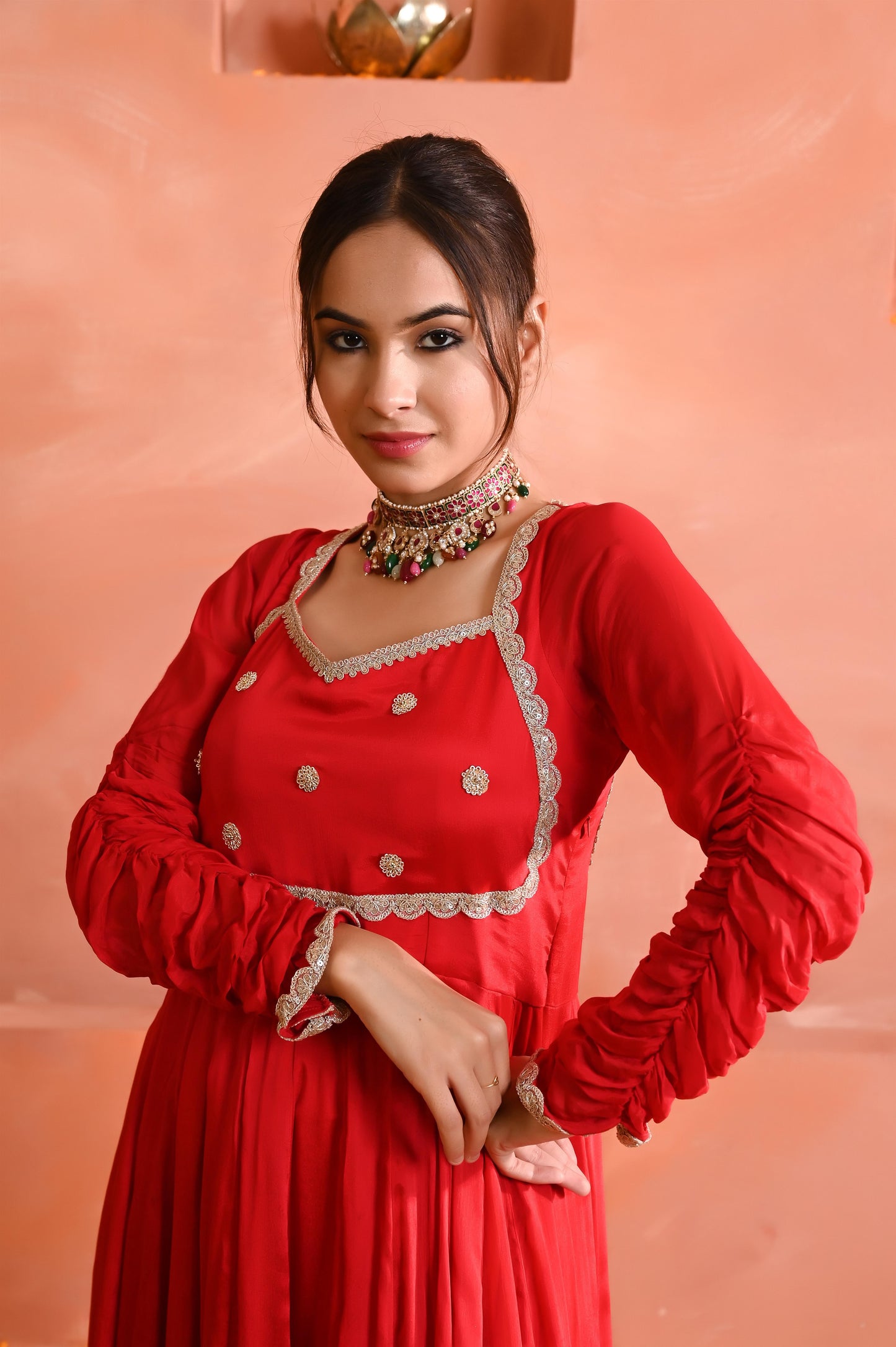 Aadhya chinon anarkali set