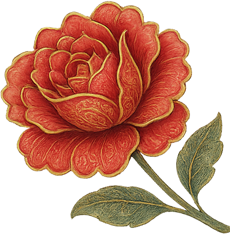 rose left ornament