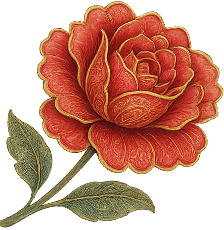 rose right ornament
