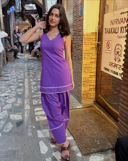 Meet halter neck kurta set