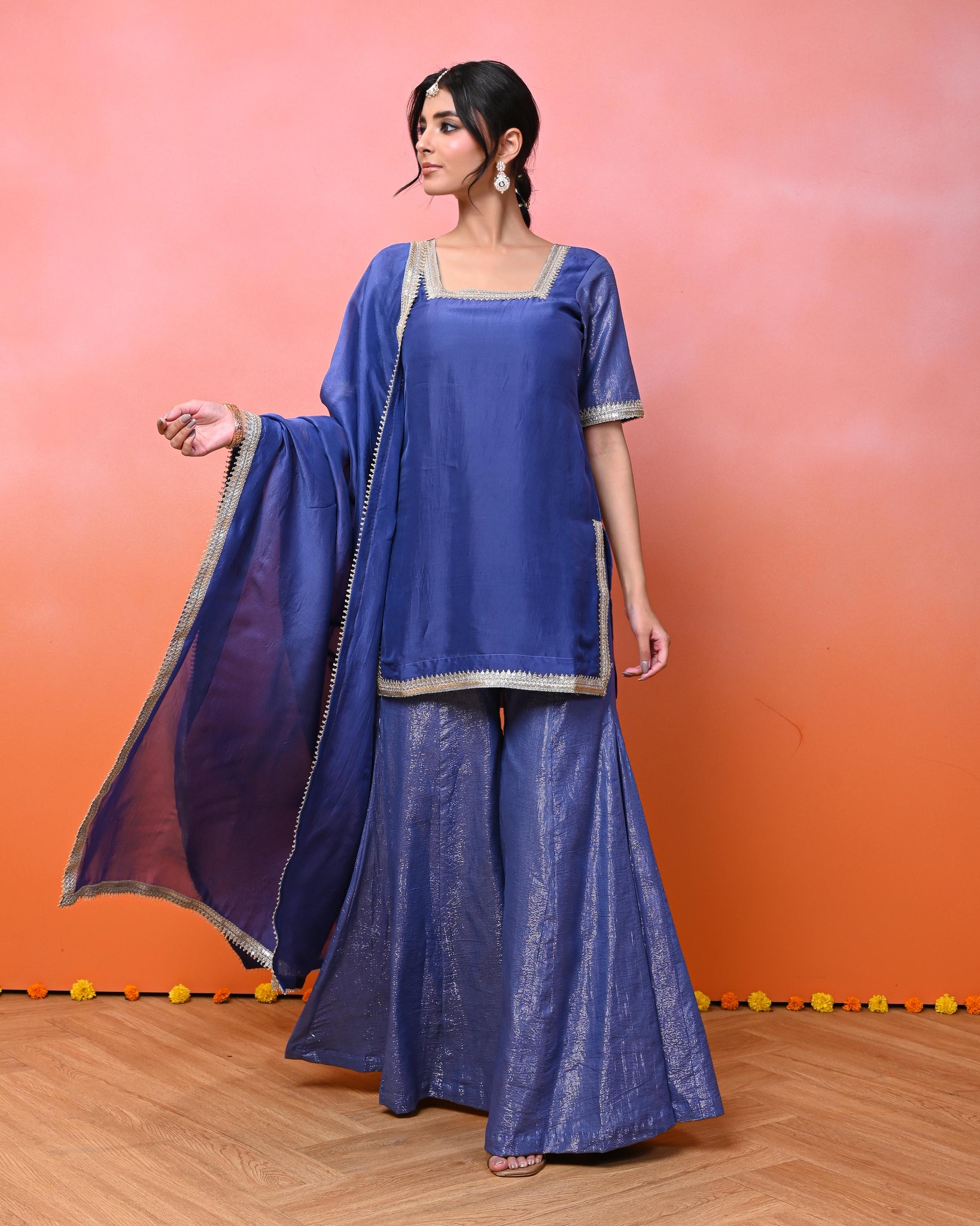 Gunjan Lurex Sharara Set
