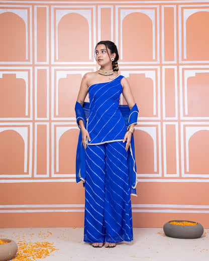 Barkha one shoulder palazzo set