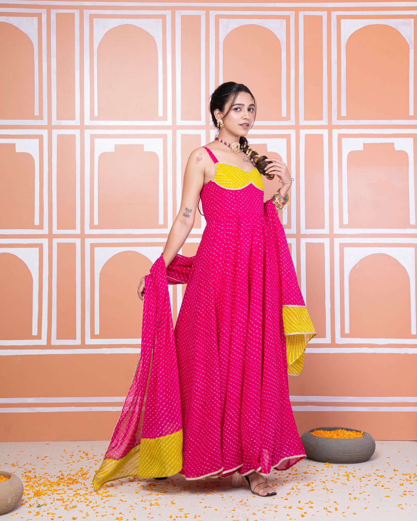 Shraddha lehariya anarkali set