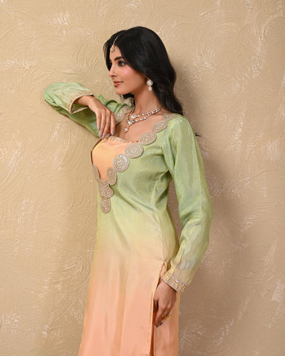 Mishti Cosmo Ombre Kurta Set