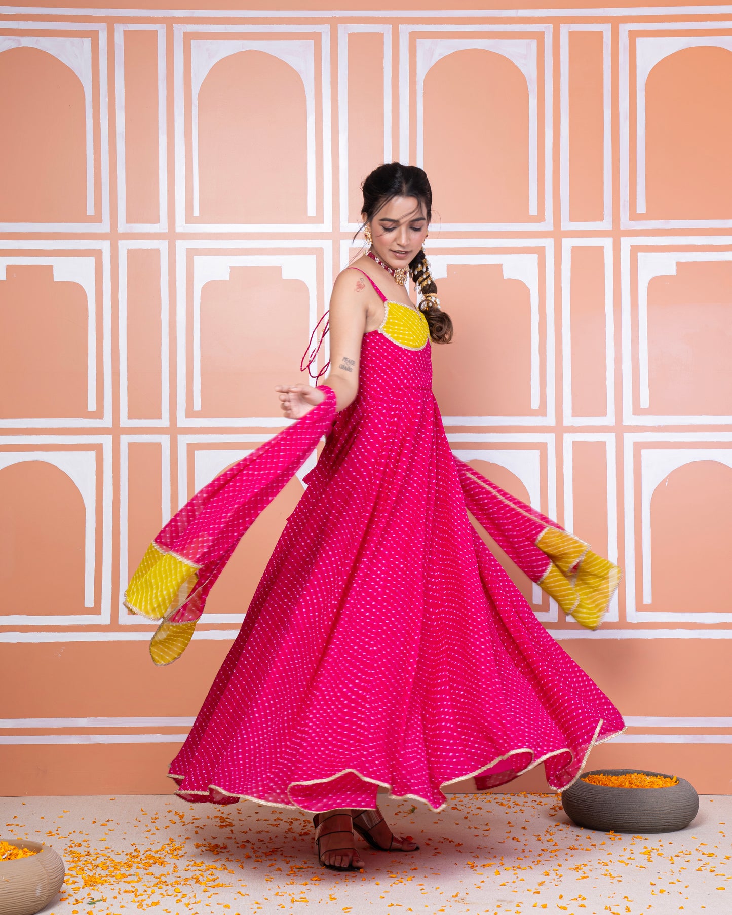Shraddha lehariya anarkali set