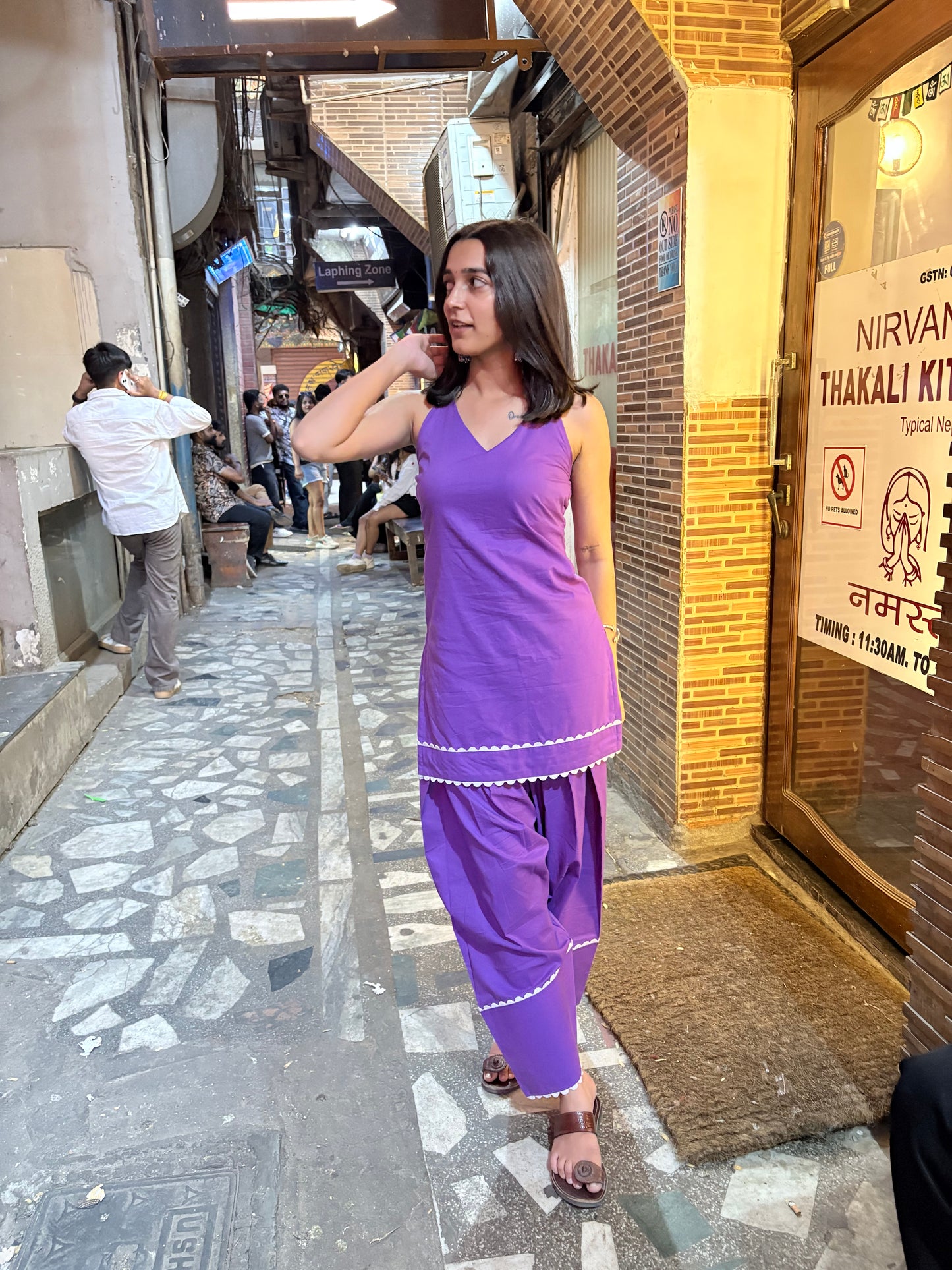 Meet halter neck kurta set