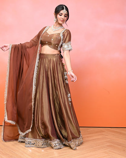 Anahita Cosmo Aaina Lehanga Set