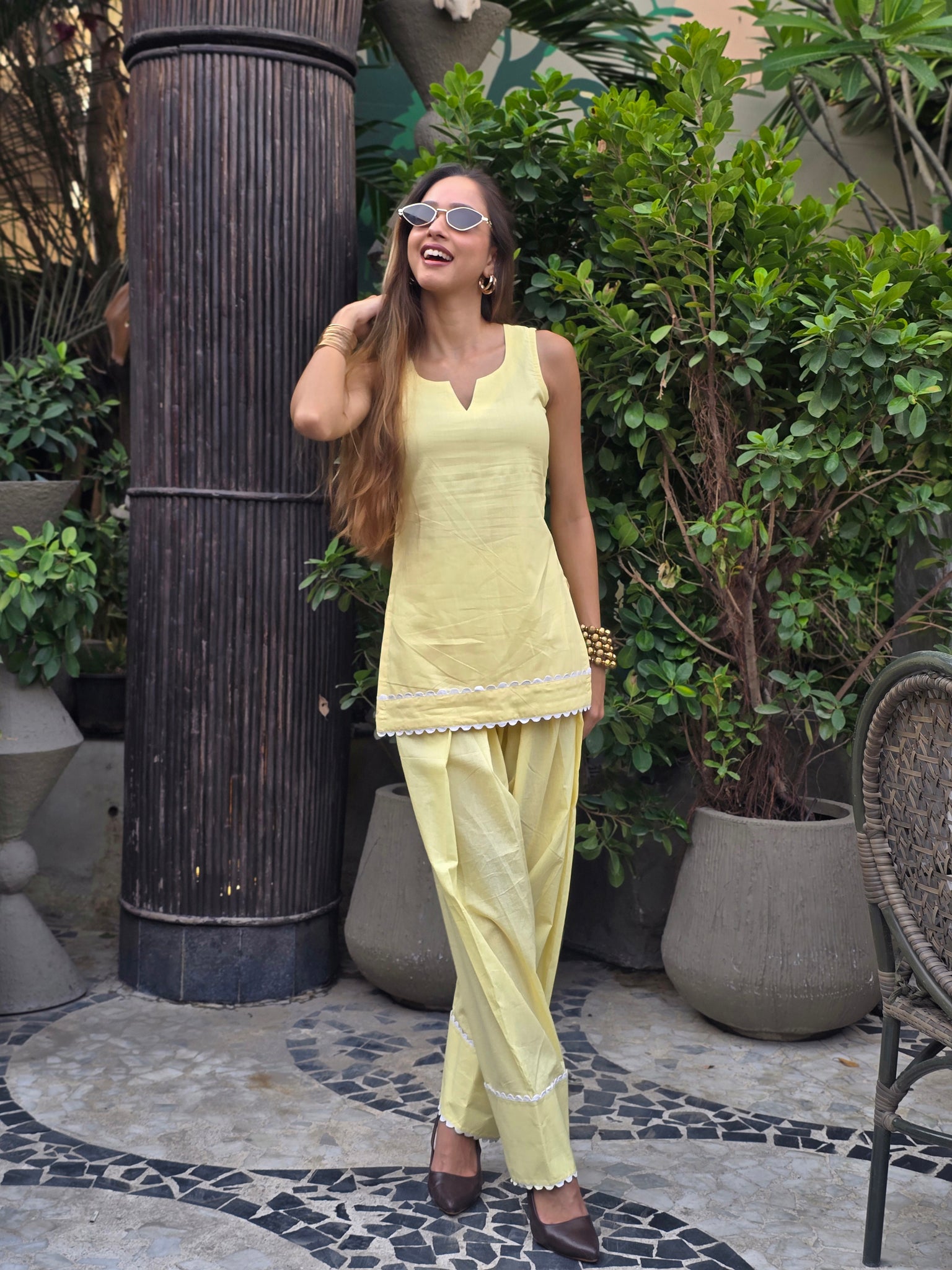 Geet kurta with farshi salwar set