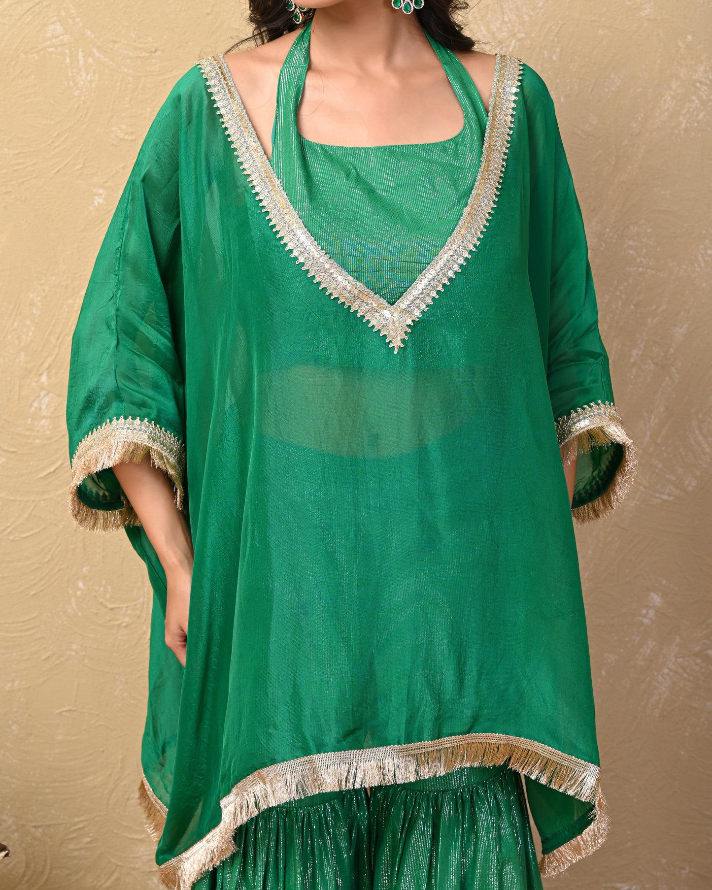 Anushka Organza Lurex Kaftan Set