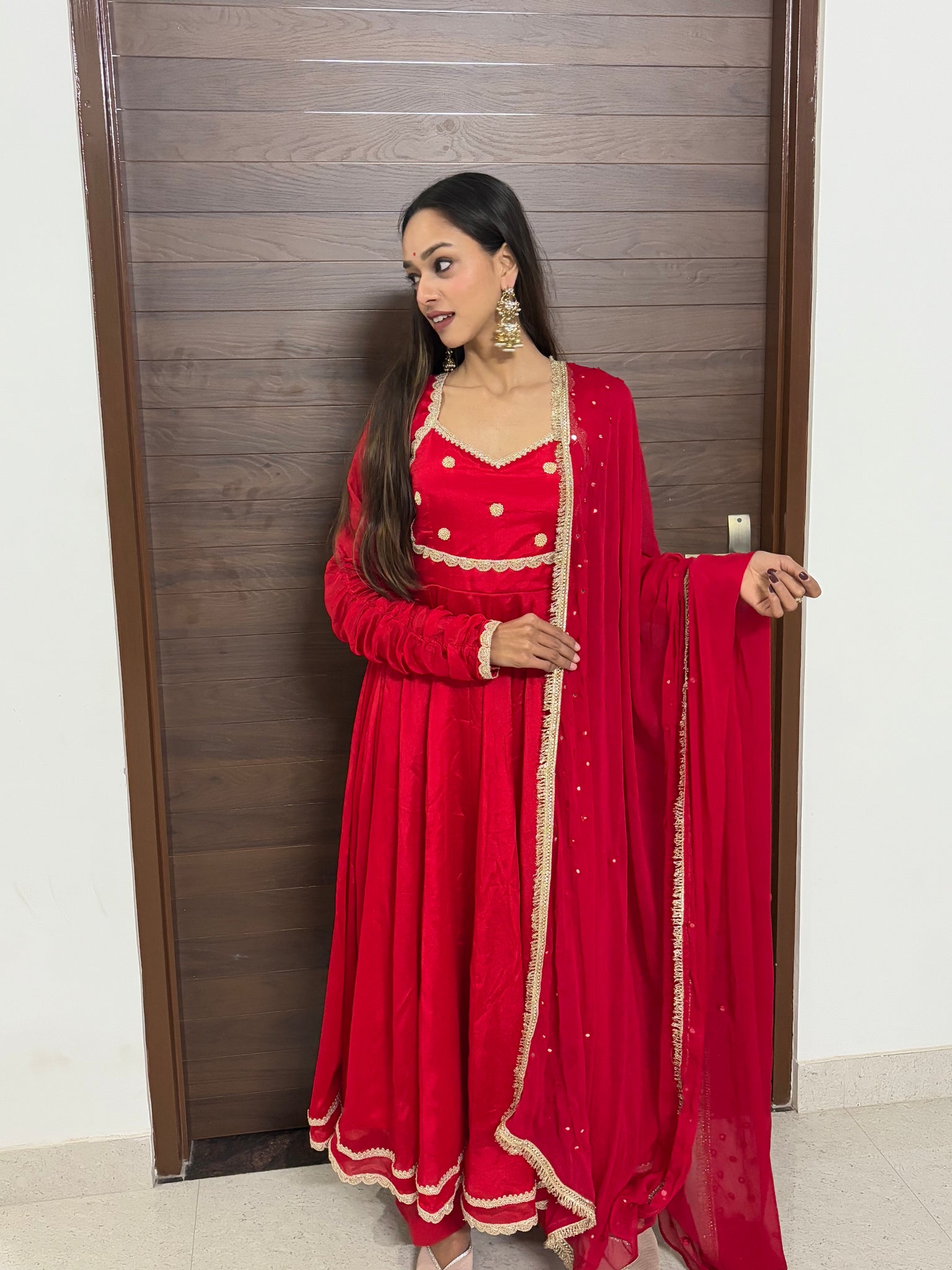 Aadhya chinon anarkali set
