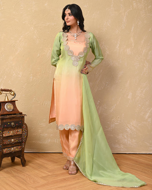 Mishti Cosmo Ombre Kurta Set