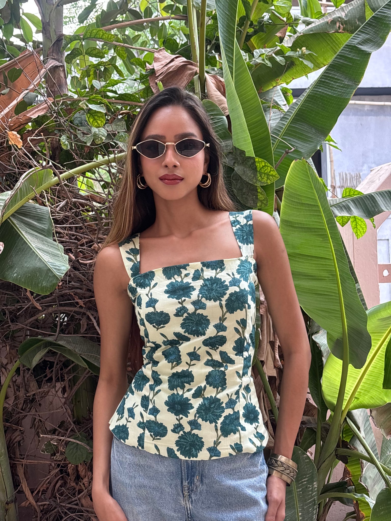 Avani cotton corset top