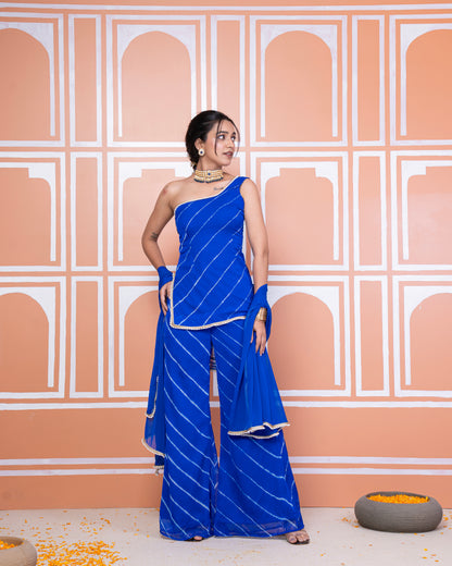 Barkha one shoulder palazzo set