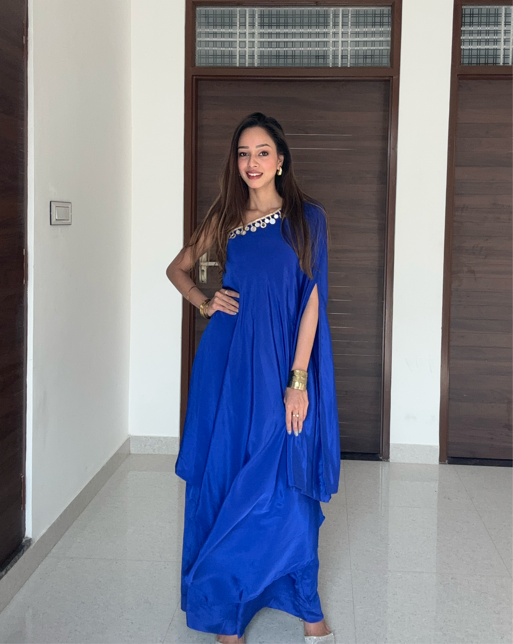 Ananya one shoulder kaftan set