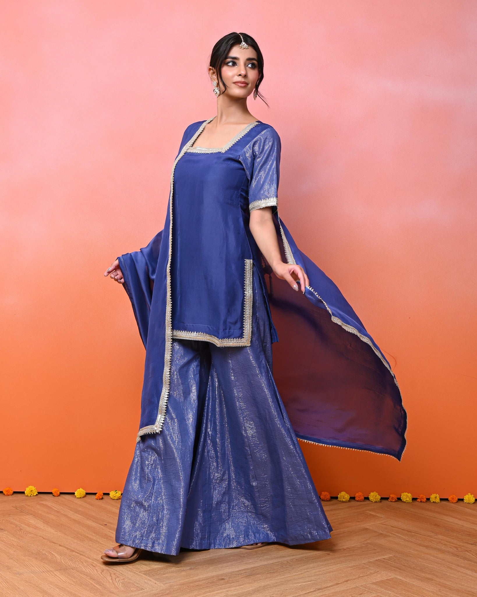 Gunjan Lurex Sharara Set