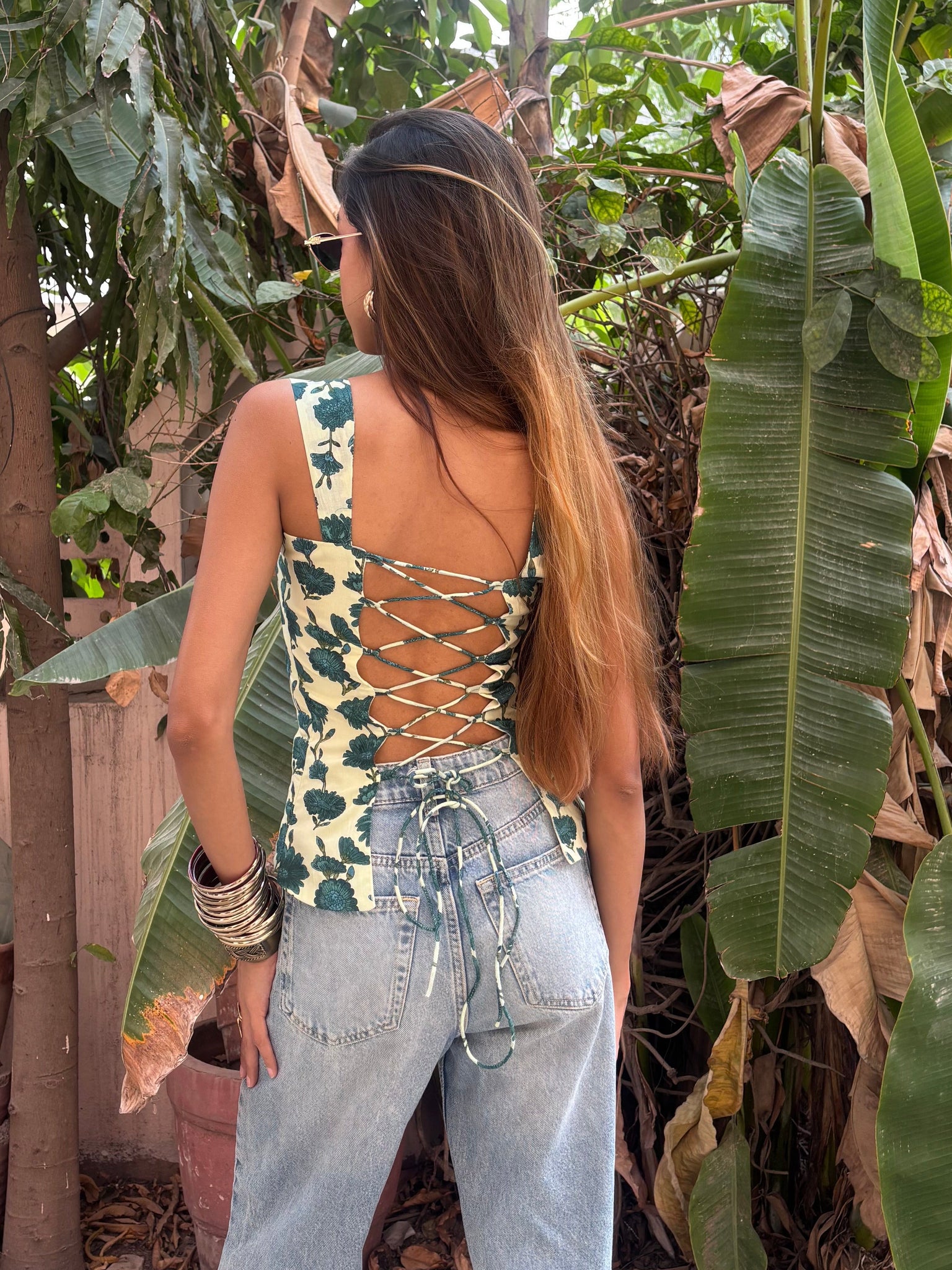 Avani cotton corset top