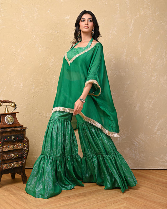 Anushka Organza Lurex Kaftan Set