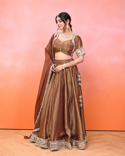 Anahita Cosmo Aaina Lehanga Set