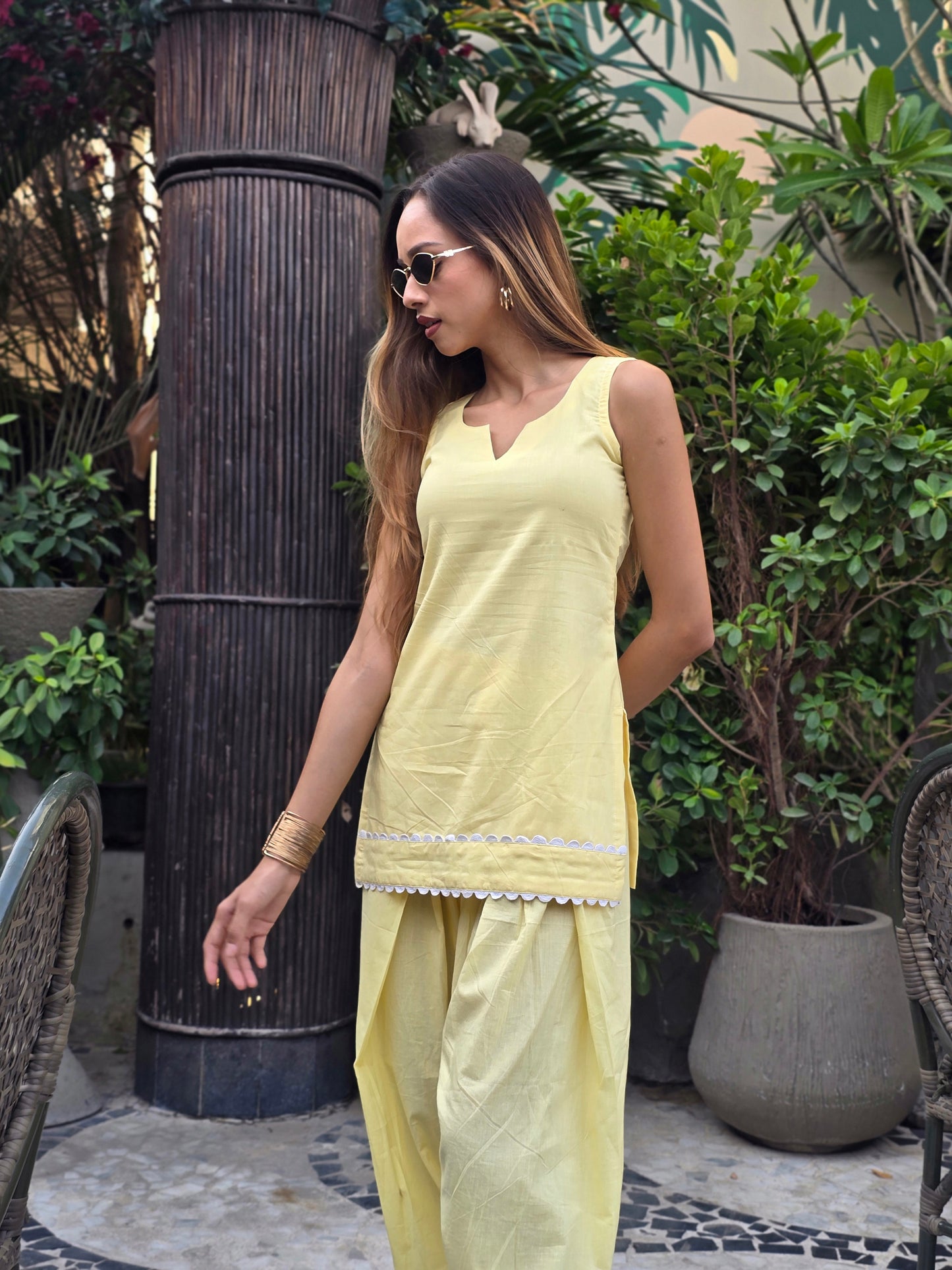 Geet kurta with farshi salwar set