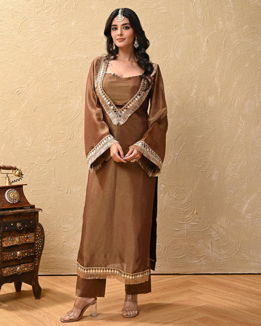 Hitakshi Cosmo Aaina Kurta Set