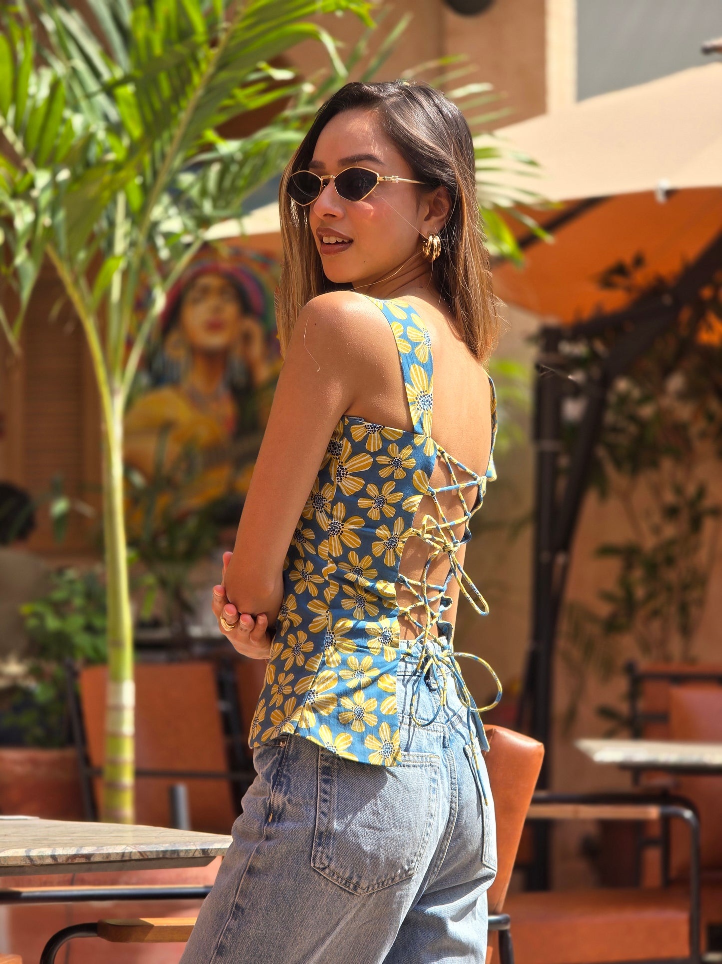 Shruti cotton corset top