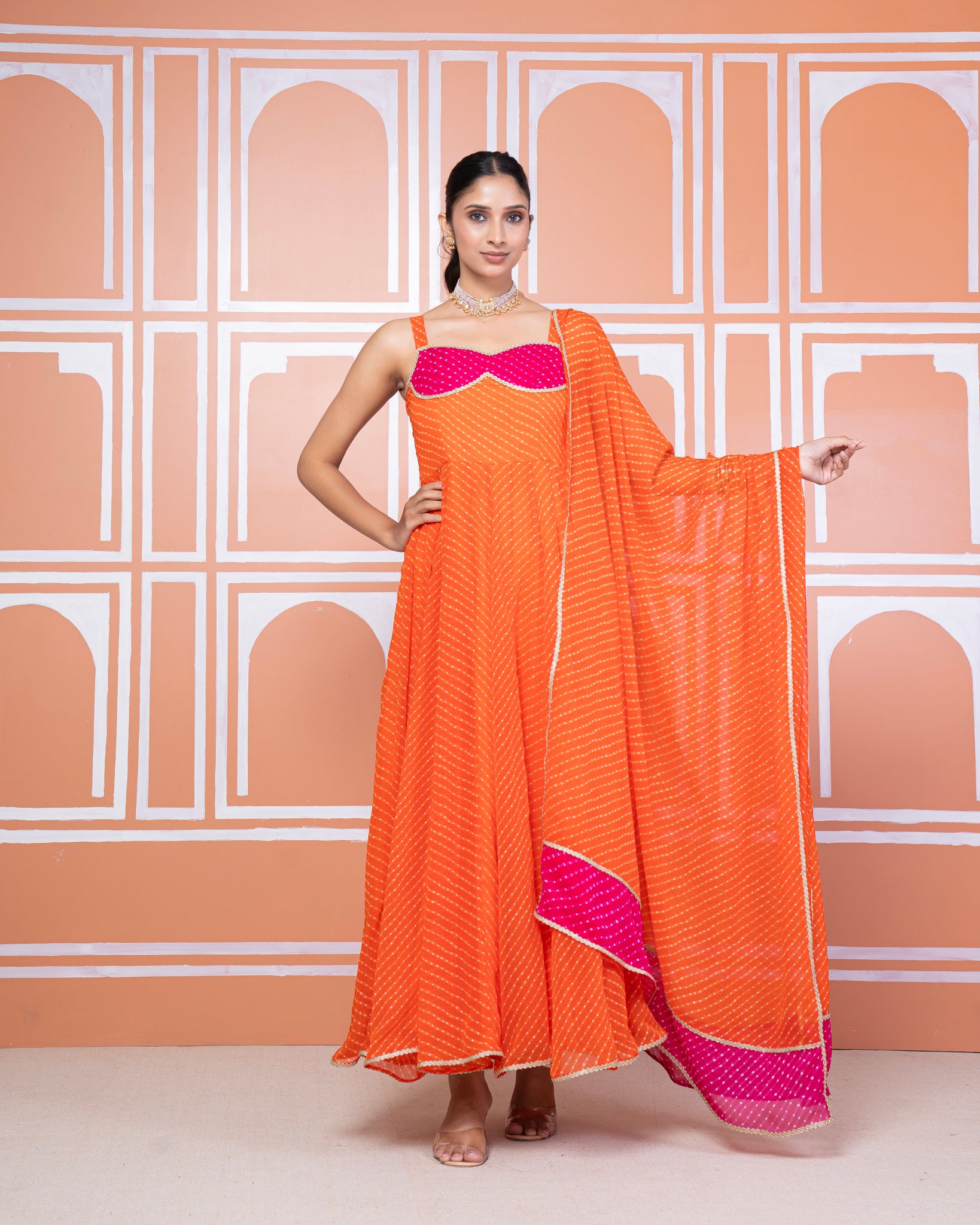 Aastha lehariya anarkali set