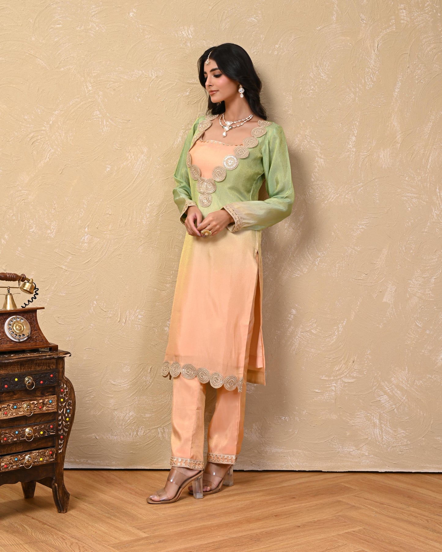 Mishti Cosmo Ombre Kurta Set