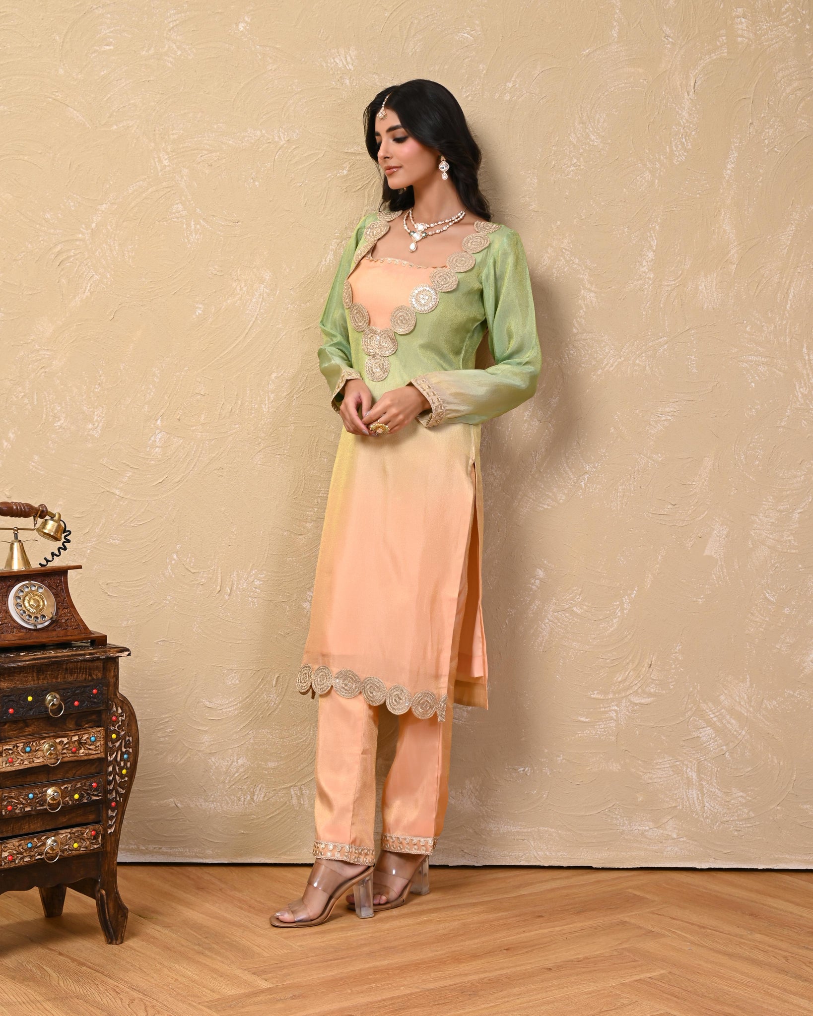 Mishti Cosmo Ombre Kurta Set