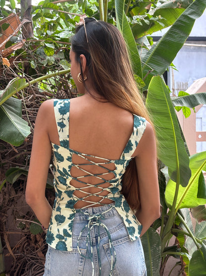 Avani cotton corset top