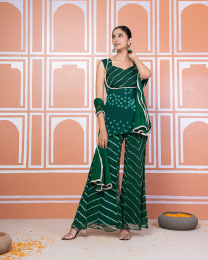 Heena bandhani-lehariya set