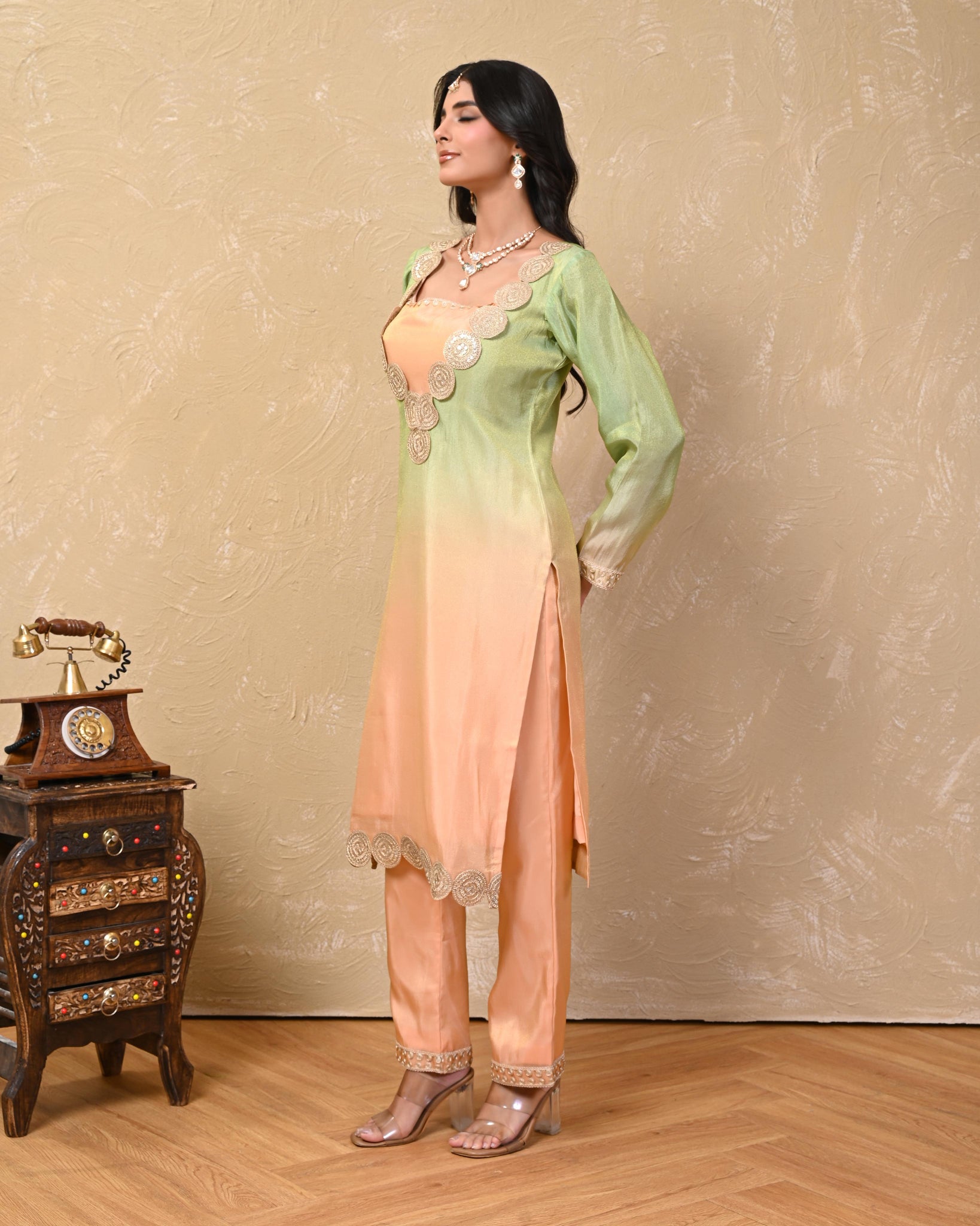 Mishti Cosmo Ombre Kurta Set