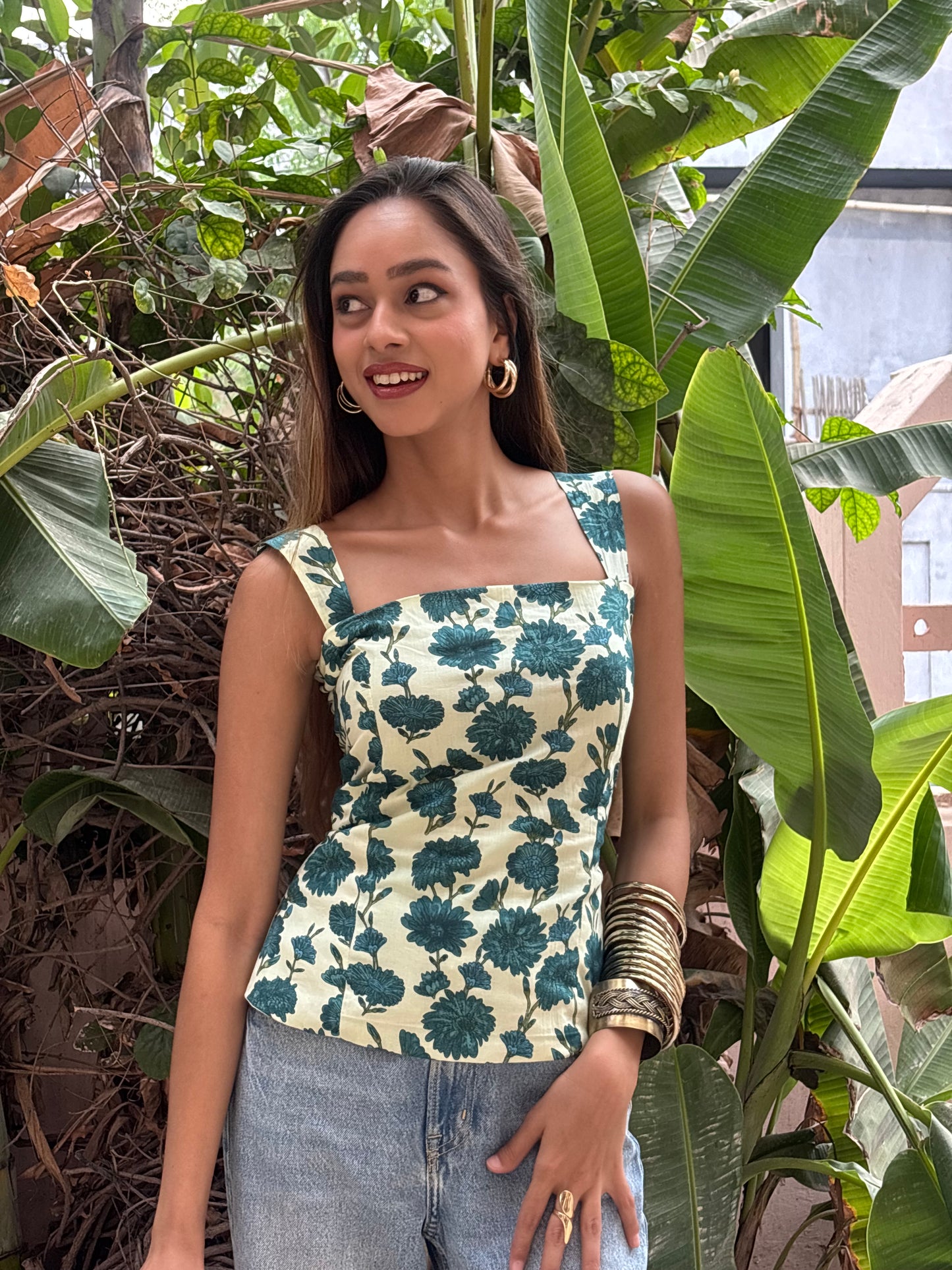 Avani cotton corset top